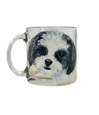 Image 2 of Hand Painted Glass Mug 