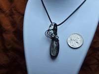 Image 3 of Gorgeous Quartz with Tourmaline pendant 