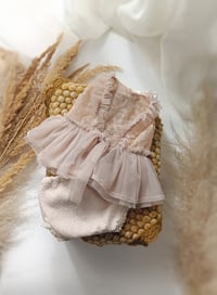 Image 2 of Newborn Girl Photo Prop Set – April (Pastel Beige)