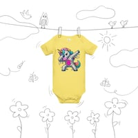 Image 3 of UNICORN DAB Baby short sleeve one piece