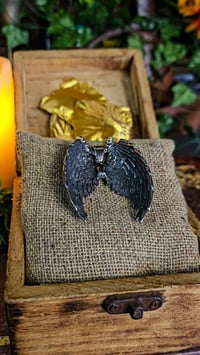 Image 3 of The Armored Kingdom Silver Guardian Wings of Glory Necklace - Wing Design - Stainless Steel