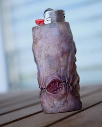 Image 5 of Monstrous Glow Bic Lighter Sleeve OOAK