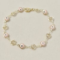 Image 2 of Evil Eye Heart Bracelet 