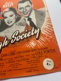 Image 3 of Who Wants To Be A Millionaire from High Society,  framed 1956 vintage sheet music