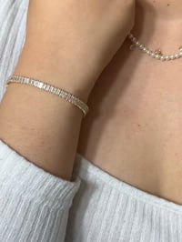 Image 3 of The "Aphrodite" Baguette CZ Necklace 