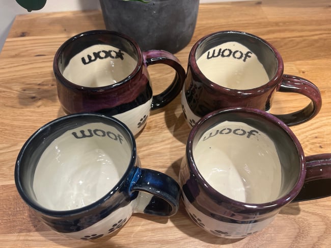 "Woof" Mugs