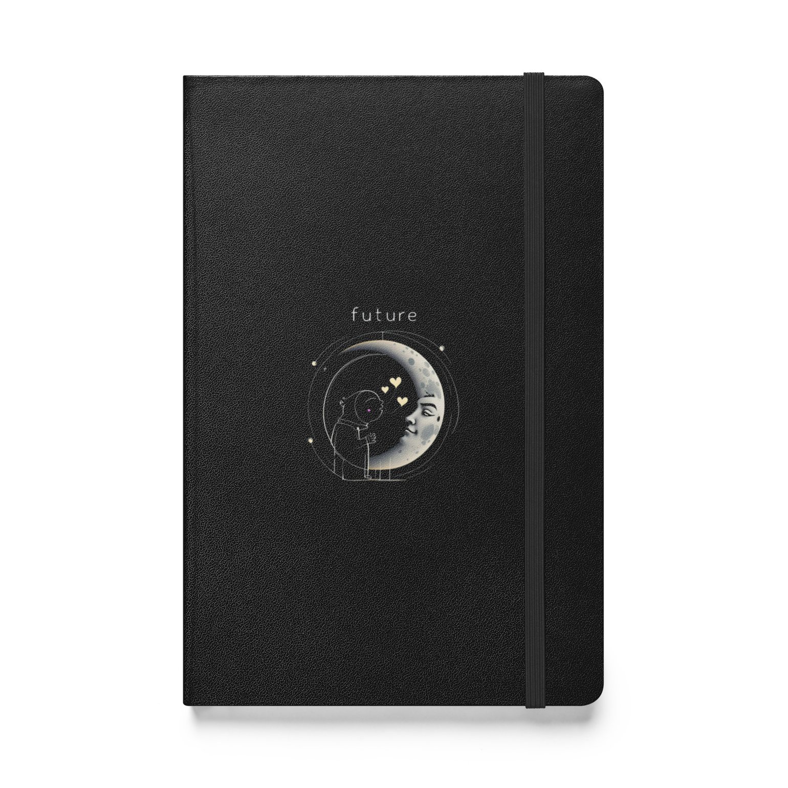 Image of HI Future Crescent  Hardcover bound notebook