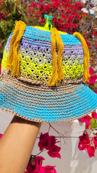 Image 9 of Cosmic Antenna Crochet Cosmic Cap