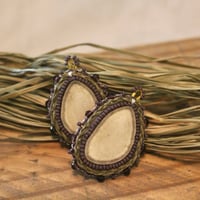 Image 1 of Sweetgrass Antler Dangles