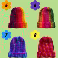 Image 2 of Crochet Beanies - Multicolors