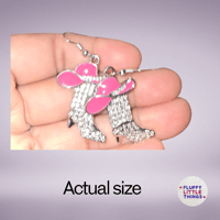 Image 2 of Bling Cowboy Boot w/ Hat Earrings