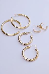 14K GP Hoops
