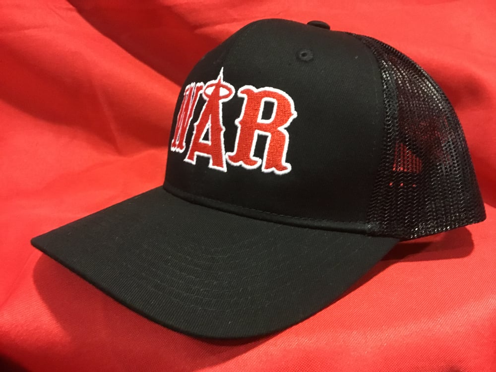 Black WAR Snap back Hat