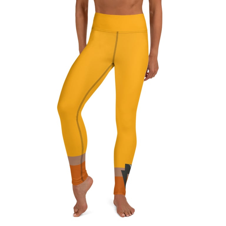 bred yellow thunder Yoga Leggings Image 2