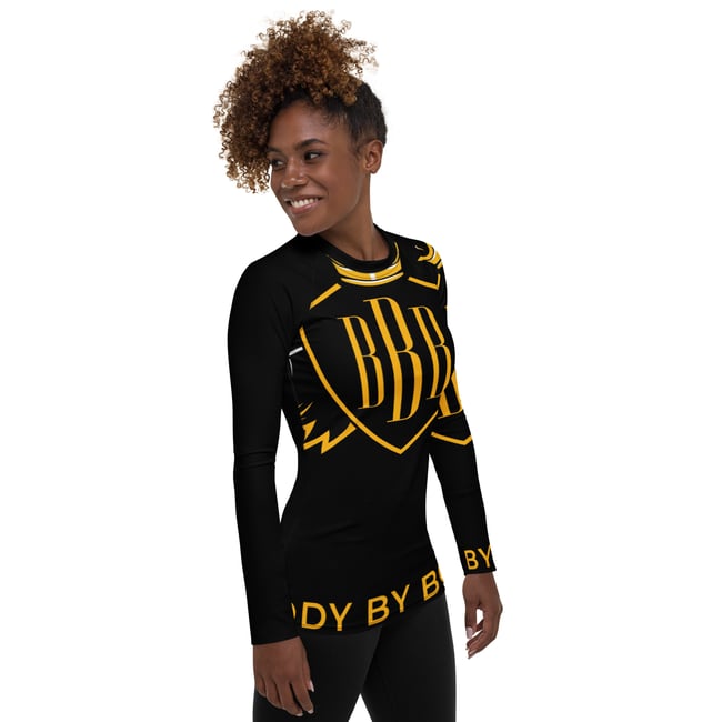 BOSSFITTED Black and Yellow Women's Elite Squad Long Sleeve