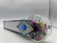 Image 1 of Retroscope: Handmade 10" Stained Glass Kaleidoscope-white