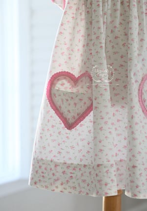 Image of Floral Heart Pocket Dress