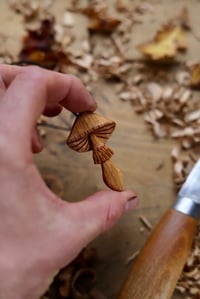 Image 8 of Parasol Mushroom Pendant Necklace 