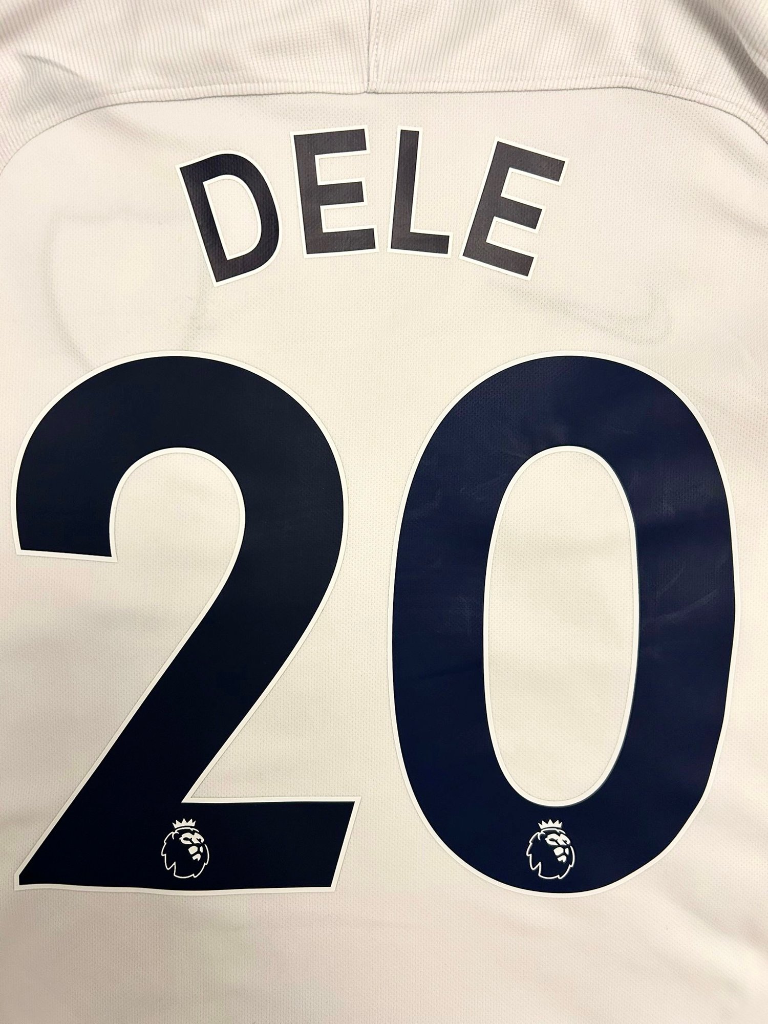 Image of Tottenham Hotspur “DELE 20” 2017/18 Home Shirt + PL patches (S)