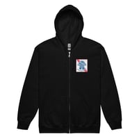 the pimps blue collar zip-up hoodie
