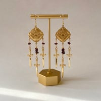 Image 2 of SACRED GARNET EARRINGS