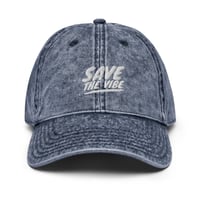 Image 3 of Save The Vibe Vintage Cotton Twill Cap