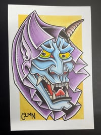 Hannya Mask Original Painting