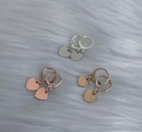 Image 2 of Mini Hearts Earrings (available in 3 colors) 