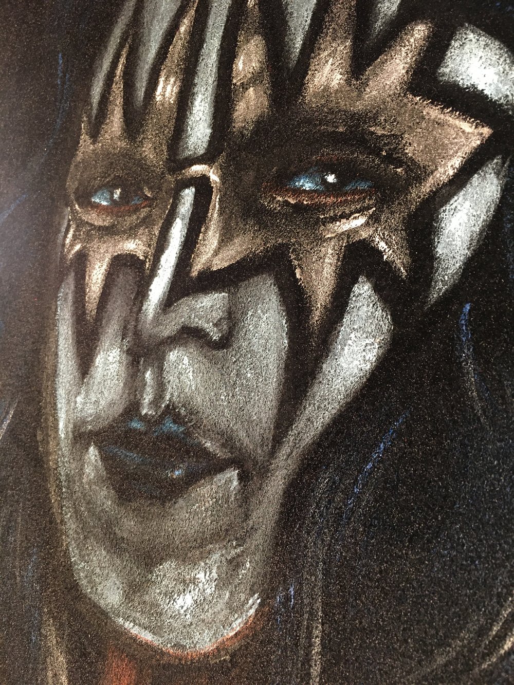 Ace Frehley Black Velvet Painting