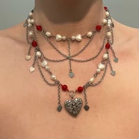 Image 2 of Dripping in Hearts Necklace 