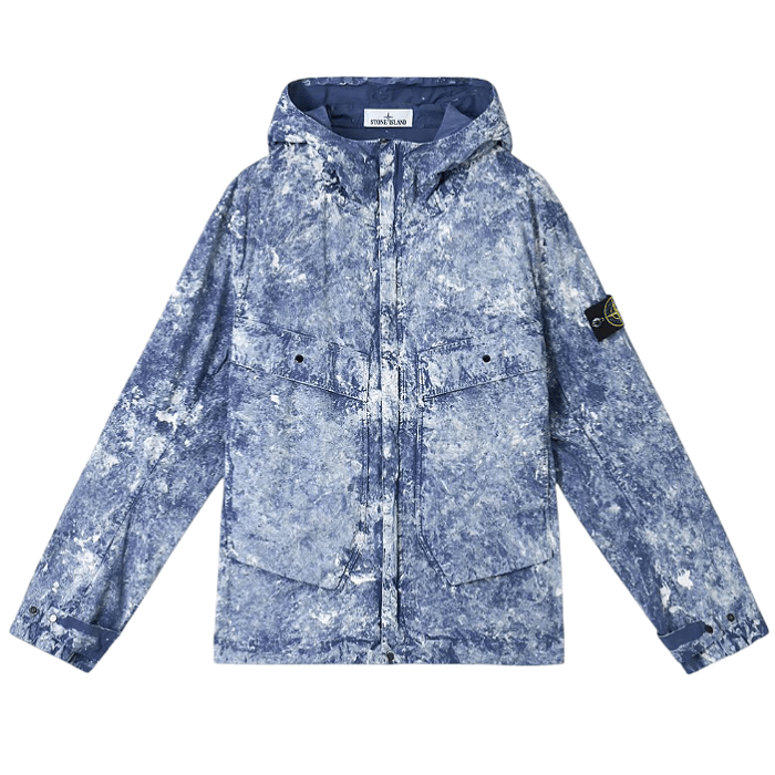 Image of STONE ISLAND 4100076 WHITE PIGMENT ON TELA 'PARACADUTE' STRETCH-TC
