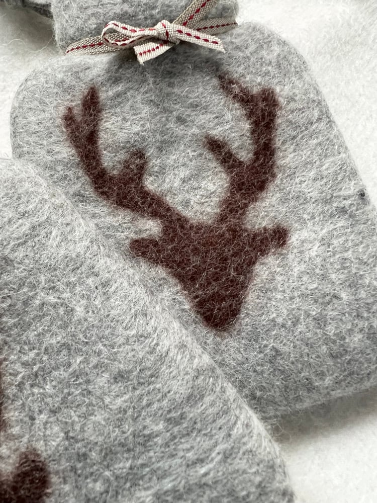 Image of Mini Bouillotte Laine Mérinos: Cerf