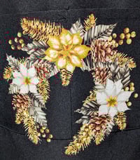 Image 3 of Santa Believe Christmas Apron (black)