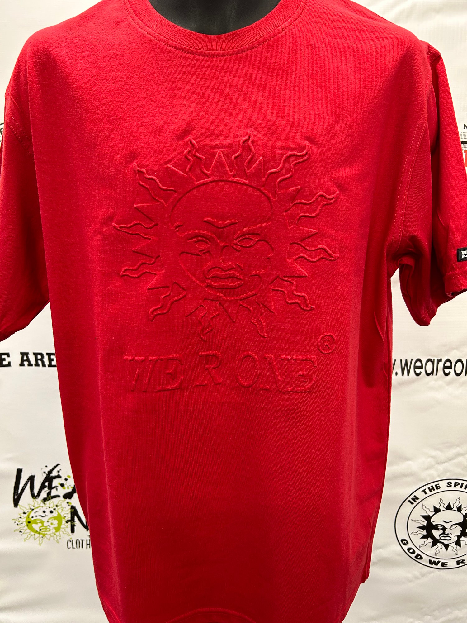 Image of EMBOSSED LOGO CREW T-1