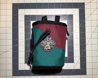 Image 1 of Chalk Bag- Teal/Wine