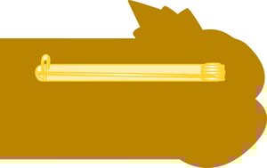 Image of DOMINICAN FMN Poppy/Flag Combo Medal (28mm x 15.5mm)