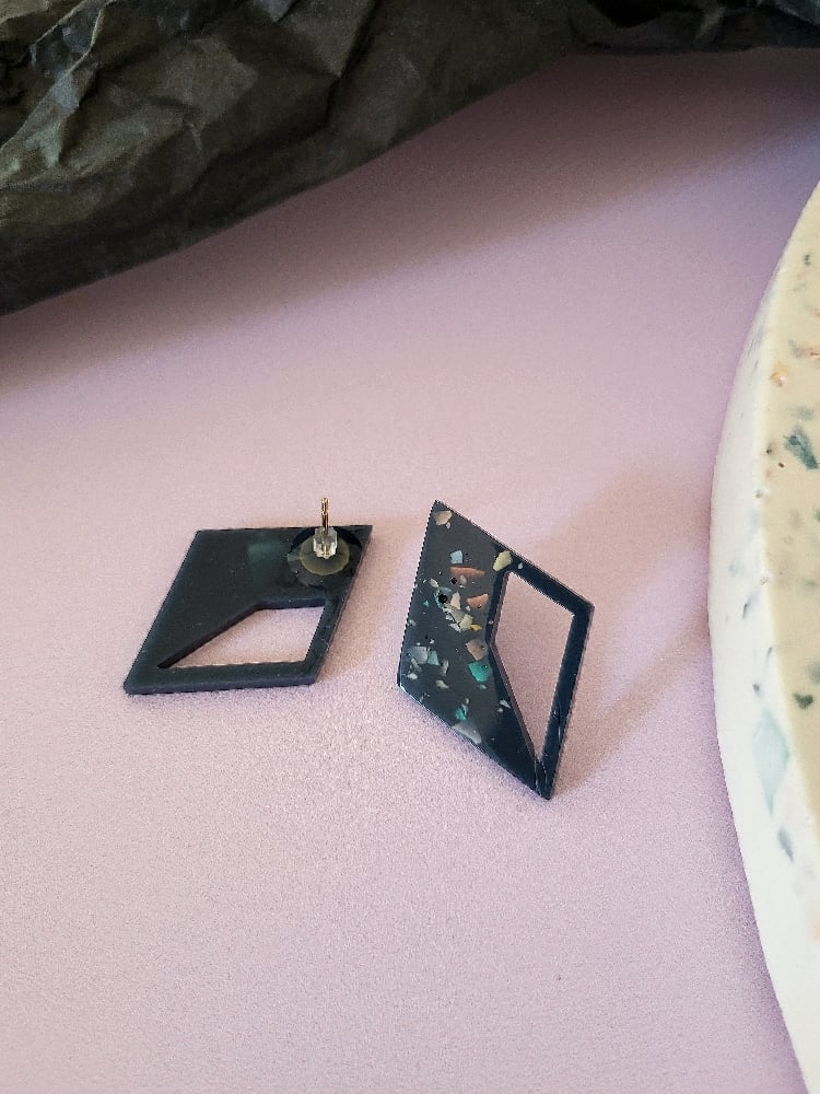 Image of Boucle d'oreilles losange