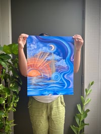 Image 2 of “El Sol y La Luna” embellished print 