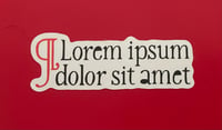 Image 1 of ¶Lorem Ipsum stickers