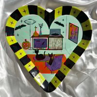 Image 1 of Halloween Room Heart Plate