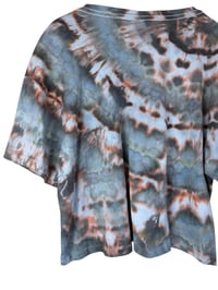 Image 3 of XL Crop Tee in Ember Ice Dye 2
