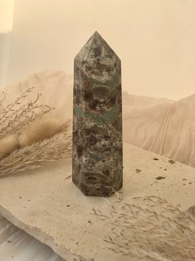 Image of Rhyolite (Green Flower Jasper) Lge Towers