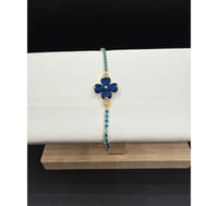 Image 3 of Blue Flower Bracelet 
