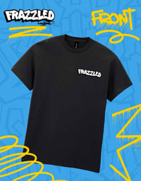 Image 2 of Frazzled Tee +Zine + Sticker Deal ! 