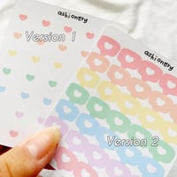 Image 2 of Heart emote bubble stickers