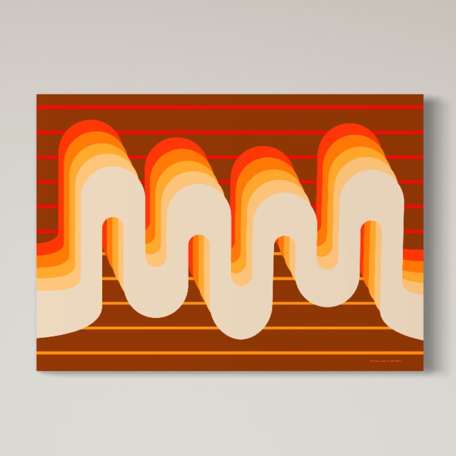 Image of 'Sound Waves' 42x59.4cm Art Print 250gsm matt paper