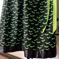 Image 2 of green/Black Bat ribbonskirt