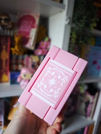 Image 5 of Caja almacenamiento luna y estrellas rosa