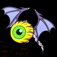 Flying Eye Handpainted Woodcutout