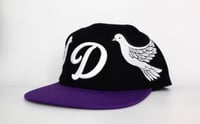 Image 3 of Double dove purple brim SnapBack